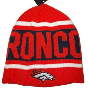 NFL Team Apparel DENVER BRONCOS Team Logo Toque Winter Sports Youth Boys Hat